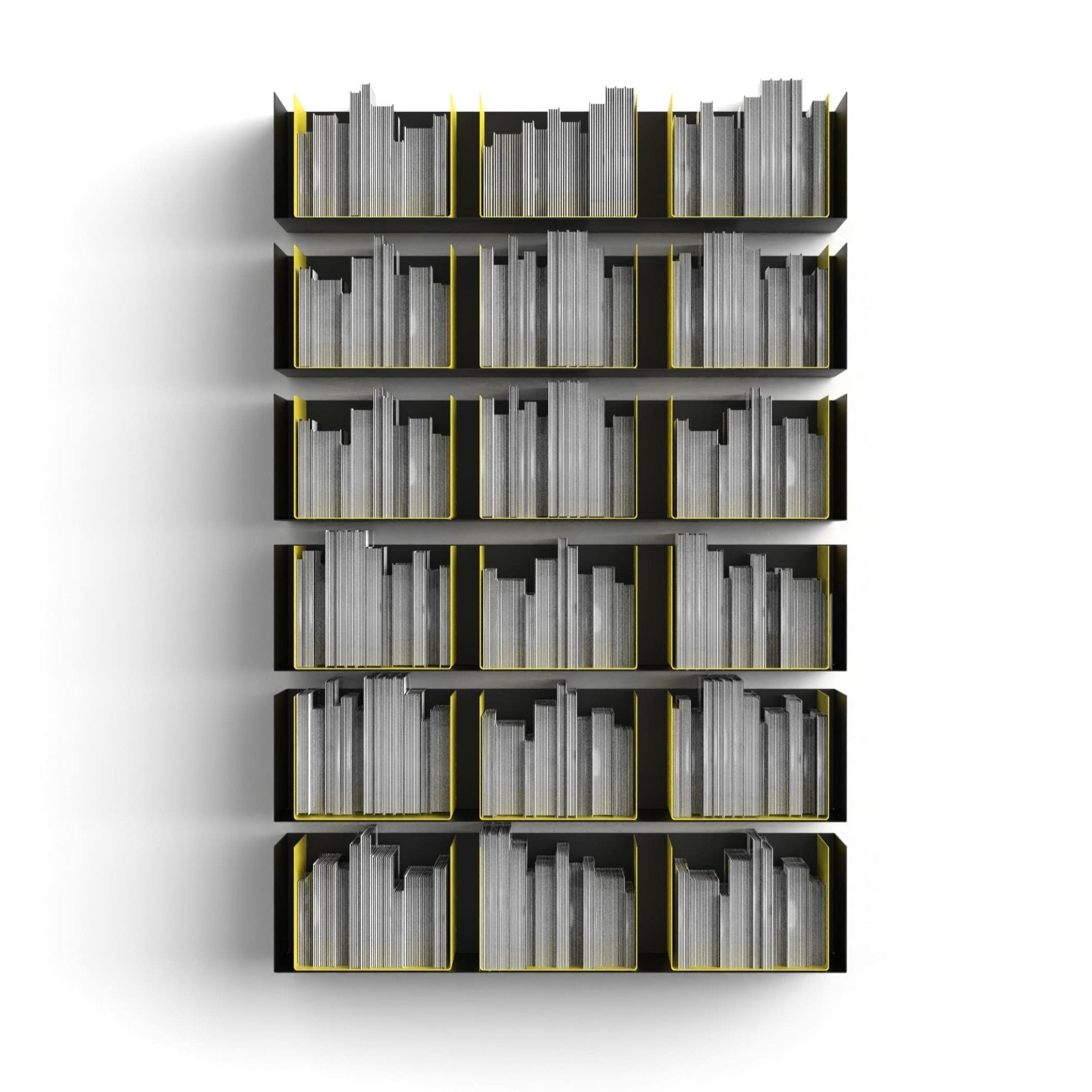 Zwei Wandregale | 95 cm | matt schwarz - Bücherregale & Bücherschränke